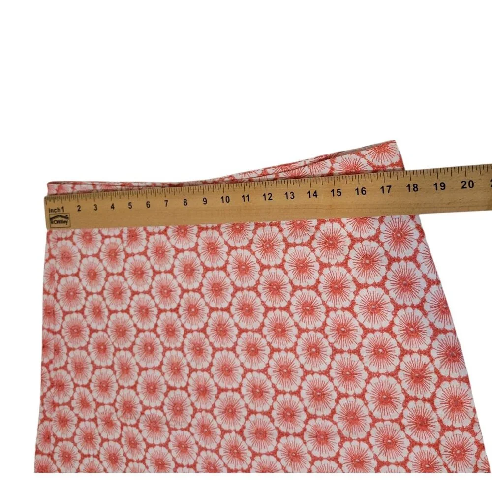 Boden Womens Embroidered Lace Floral Coral Red & White Cotton A-Line Skirt 16R - Picture 5 of 11